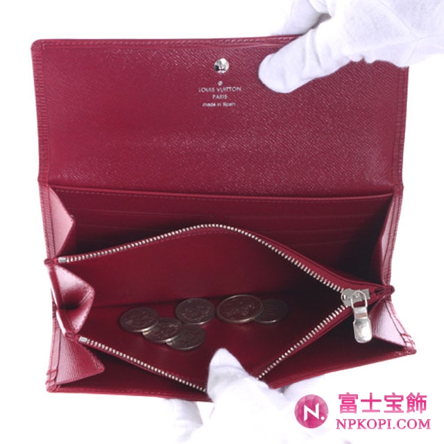 (LOUIS VUITTON)ルイヴィトン 財布コピー エピ ポルトフォイユサラ 長財布 フューシャ M60317